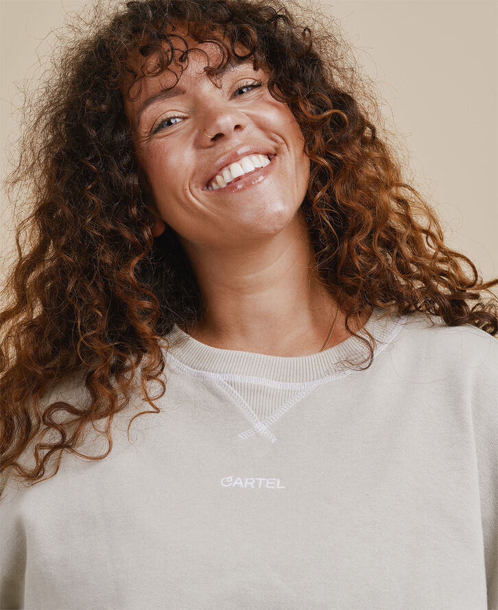 Cartel Copenhagen Avalanche Logo Sweatshirt - Sand Sand