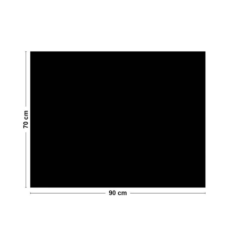 Crédence cuisine Fond de hotte ALU : L 90cm x H 70cm - TOTAL BLACK 99d