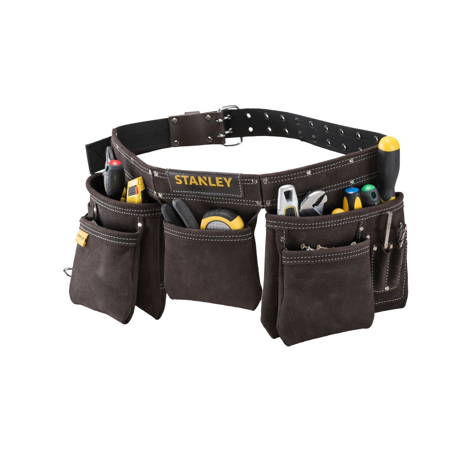 Stanley STST1-80113 Dubbele Gereedschapsgordel met Riem en Hamerhouder