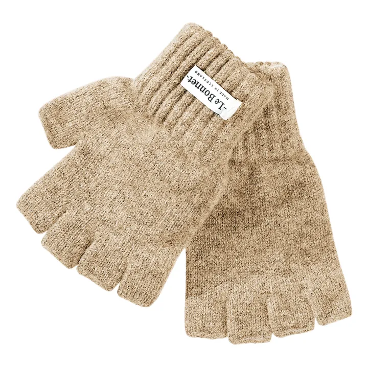 Le Bonnet Amsterdam Mitaines Mérinos | Sable