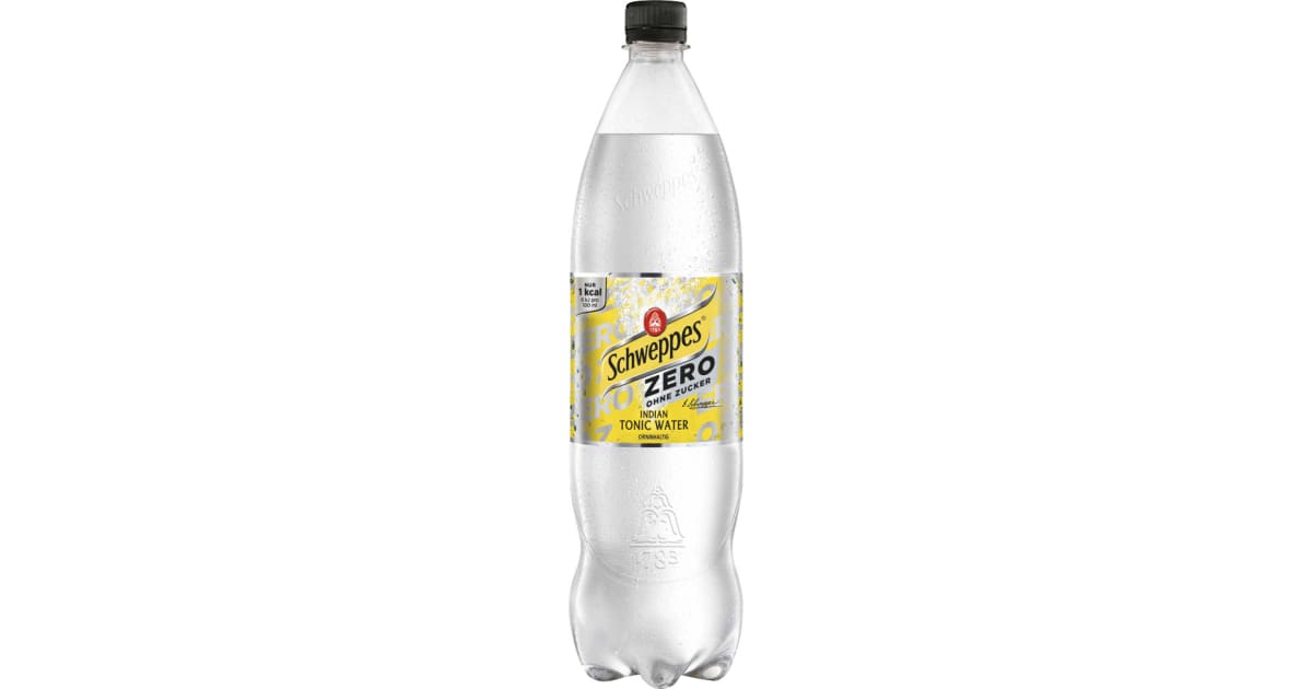 Schweppes Indian Tonic Water Zero 1,25 Liter (Einweg)