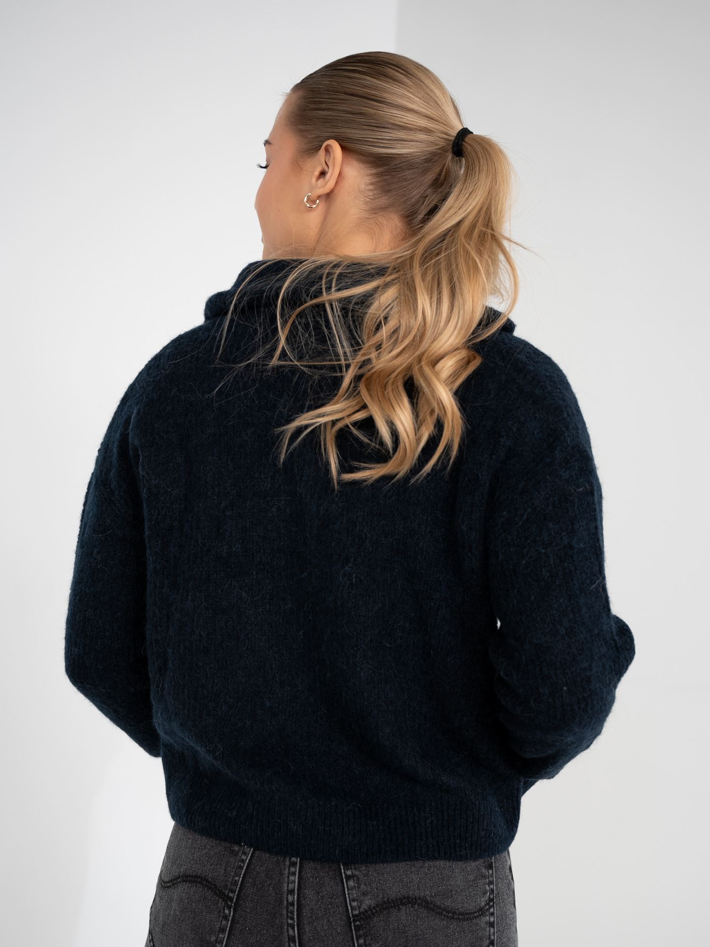 Sia Ras Long Sleeve Knit Half Zip