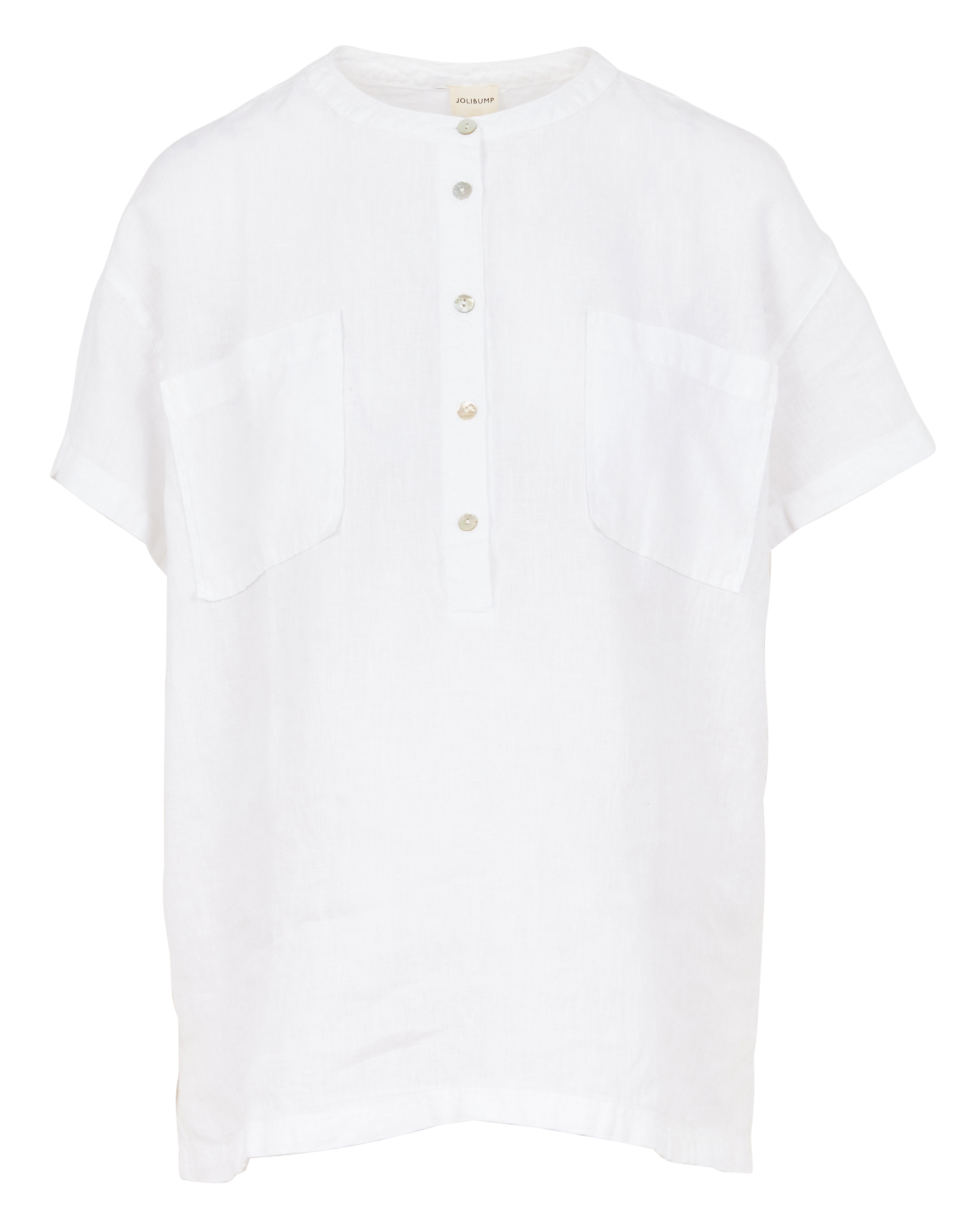 GEORGIA - Chemise de grossesse en lin| Blanc