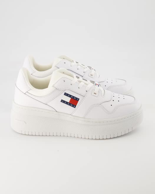 Tommy Hilfiger Jeans TJW Retro Basket Flatform Sneaker in Weiß