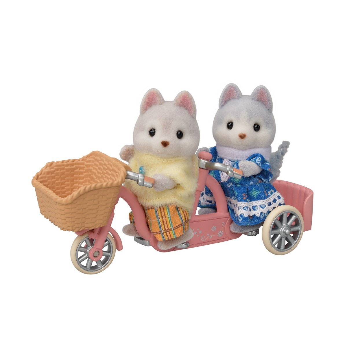 Les frères et sœurs husky et leur tandem - Sylvanian Families 5637