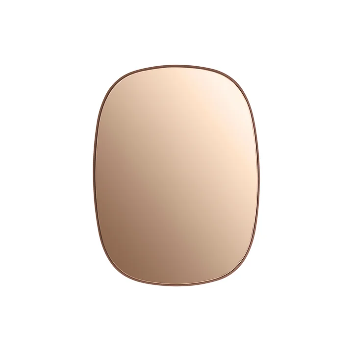 Muuto - Framed Mirror, klein, rose / rose Glas