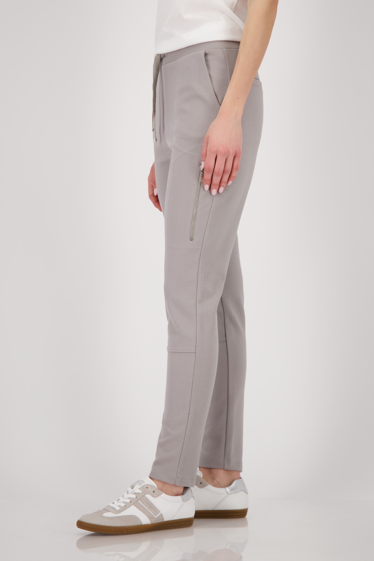 Monari Jogger Pants »Hose Basic Rippe«  mit schmaler Beinform