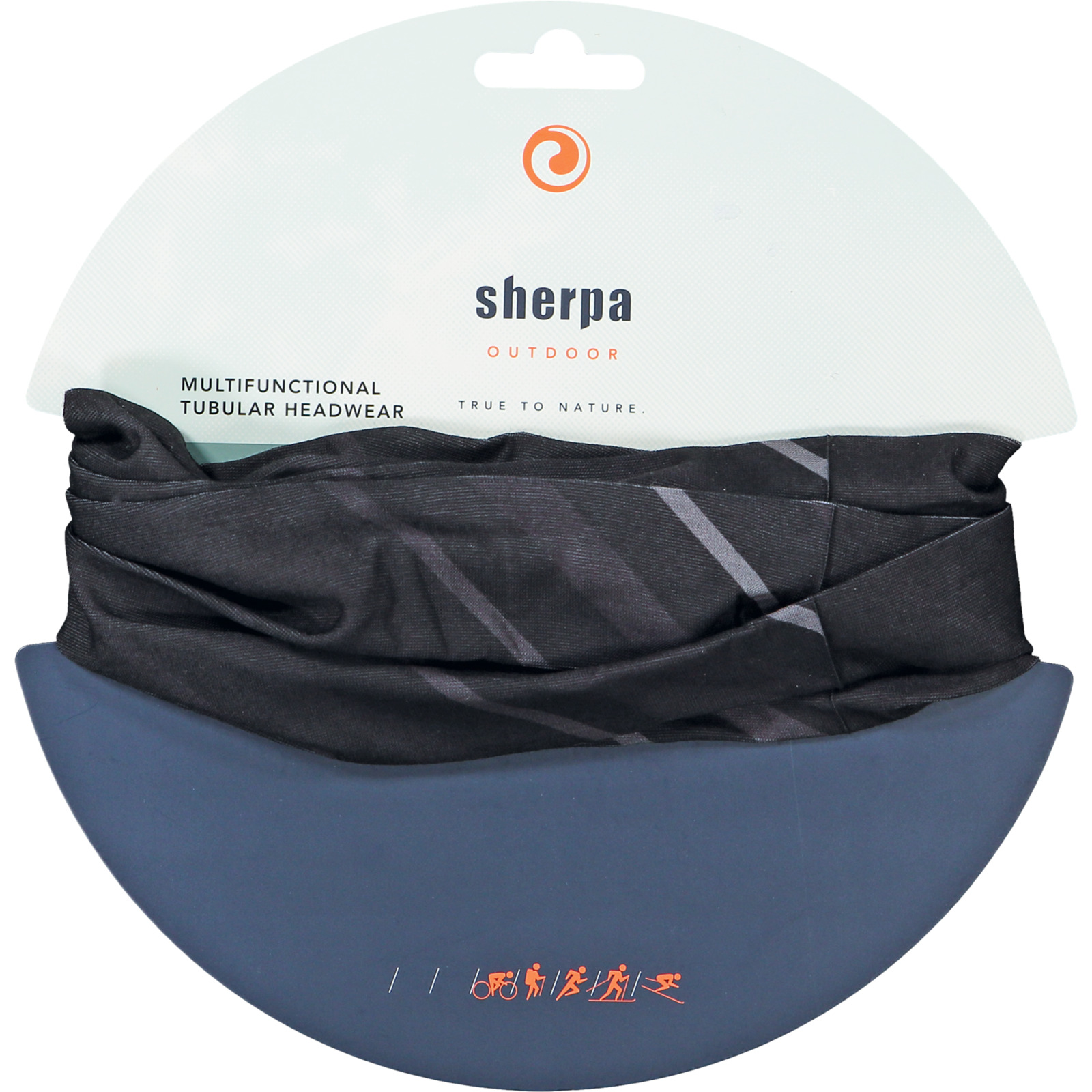 Sherpa Erwachsenen-Bandana Barban schwarz