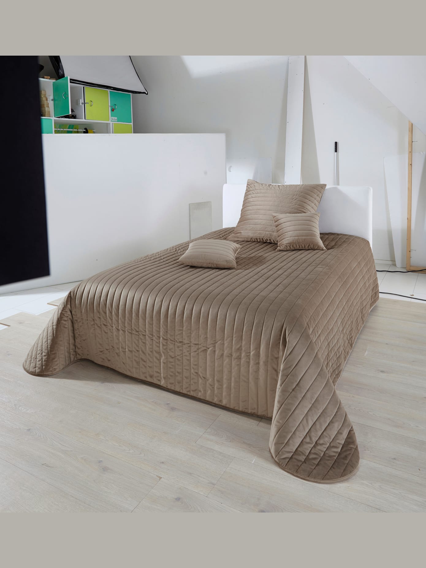 Plaid housse aspect velours