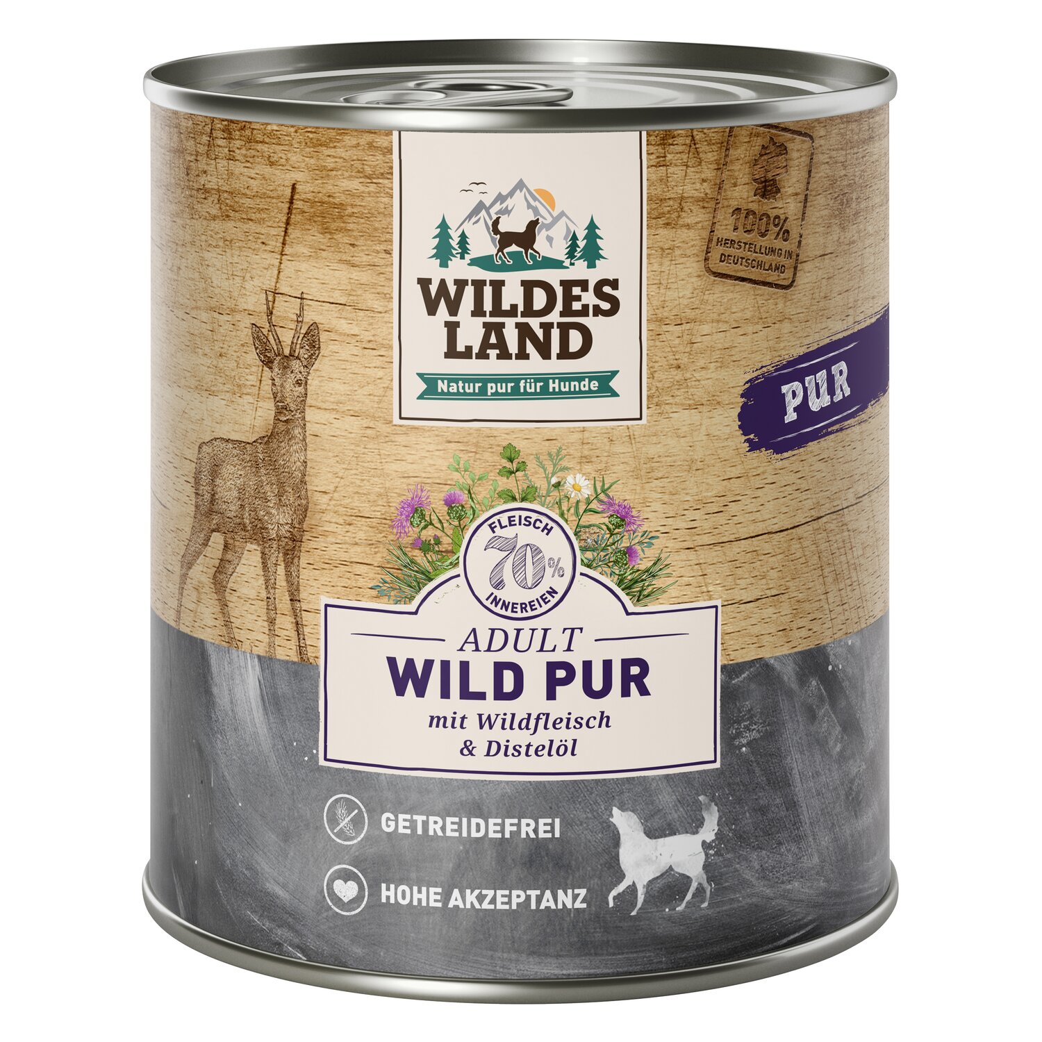 WILDES LAND Nassfutter PUR Adult  - Wild
