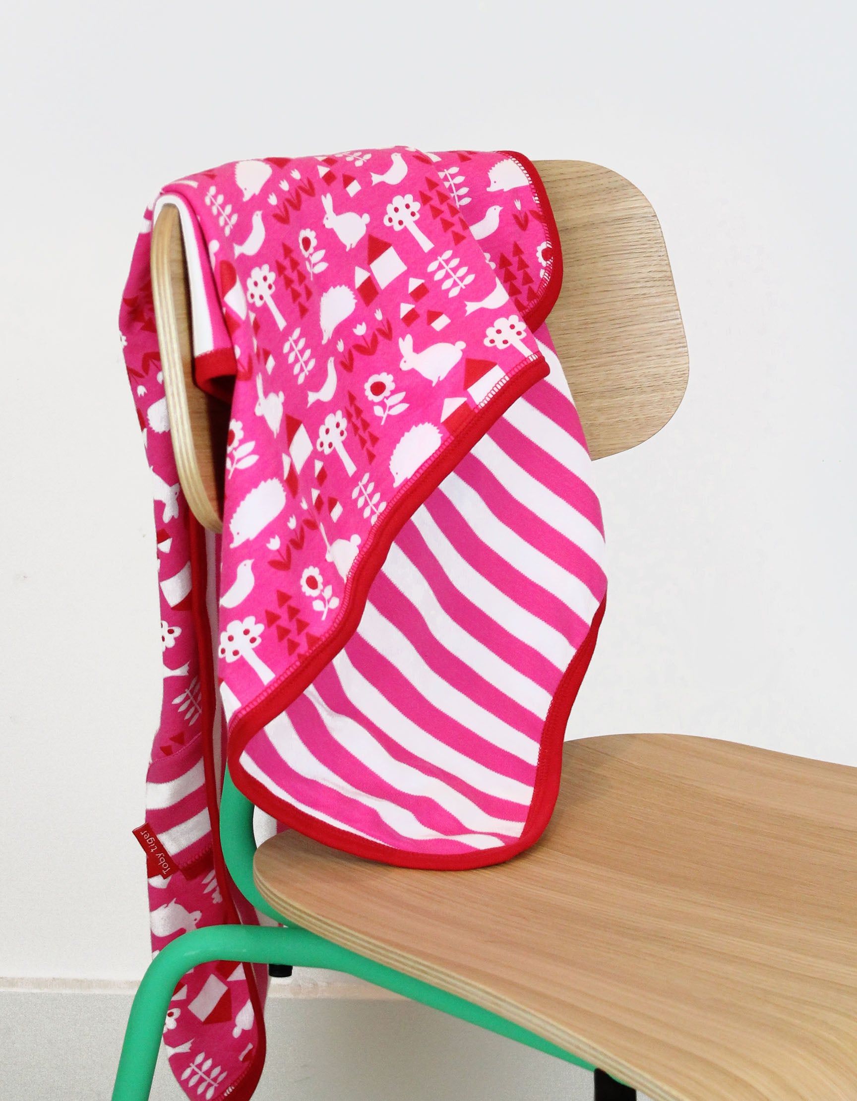 Toby Tiger Baby-Decke mit Garten-Allover