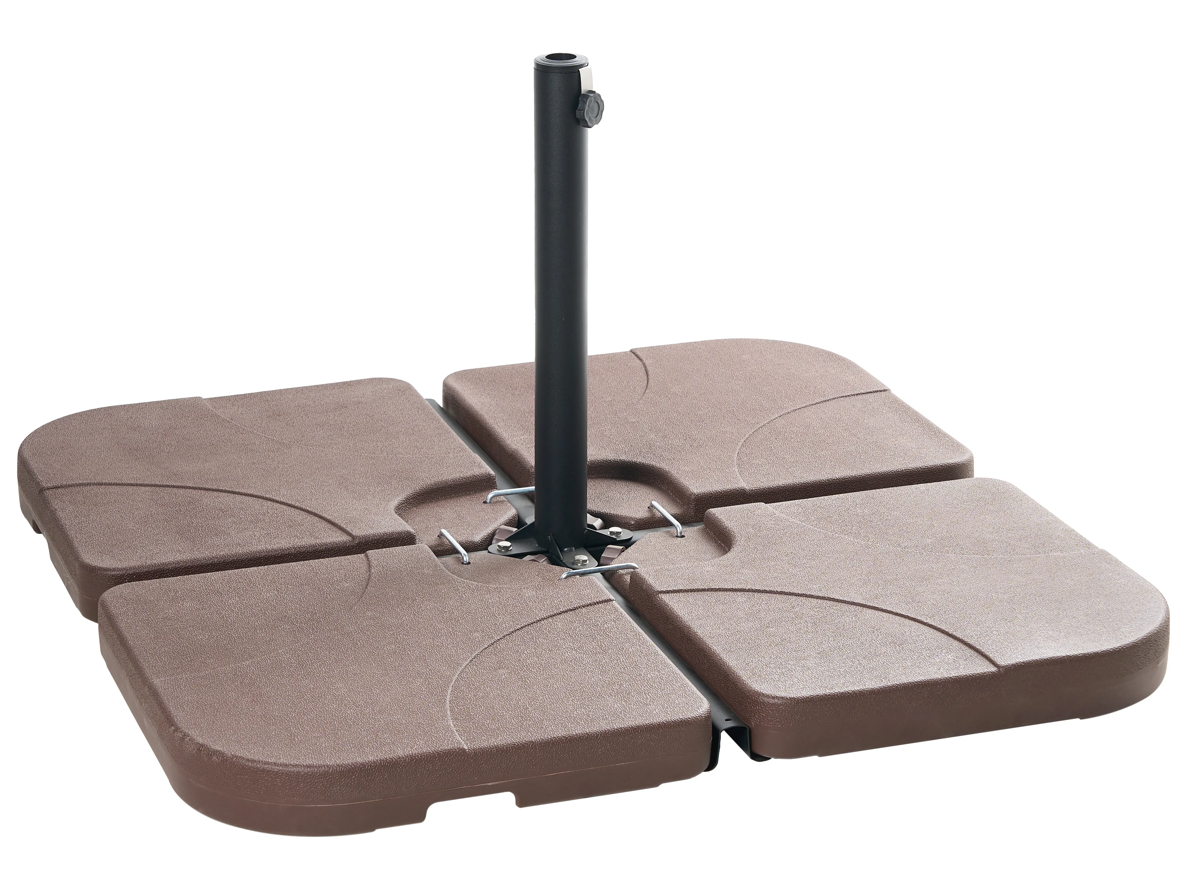 Parasolvoet CARIA Taupe Vierkant 9 kg