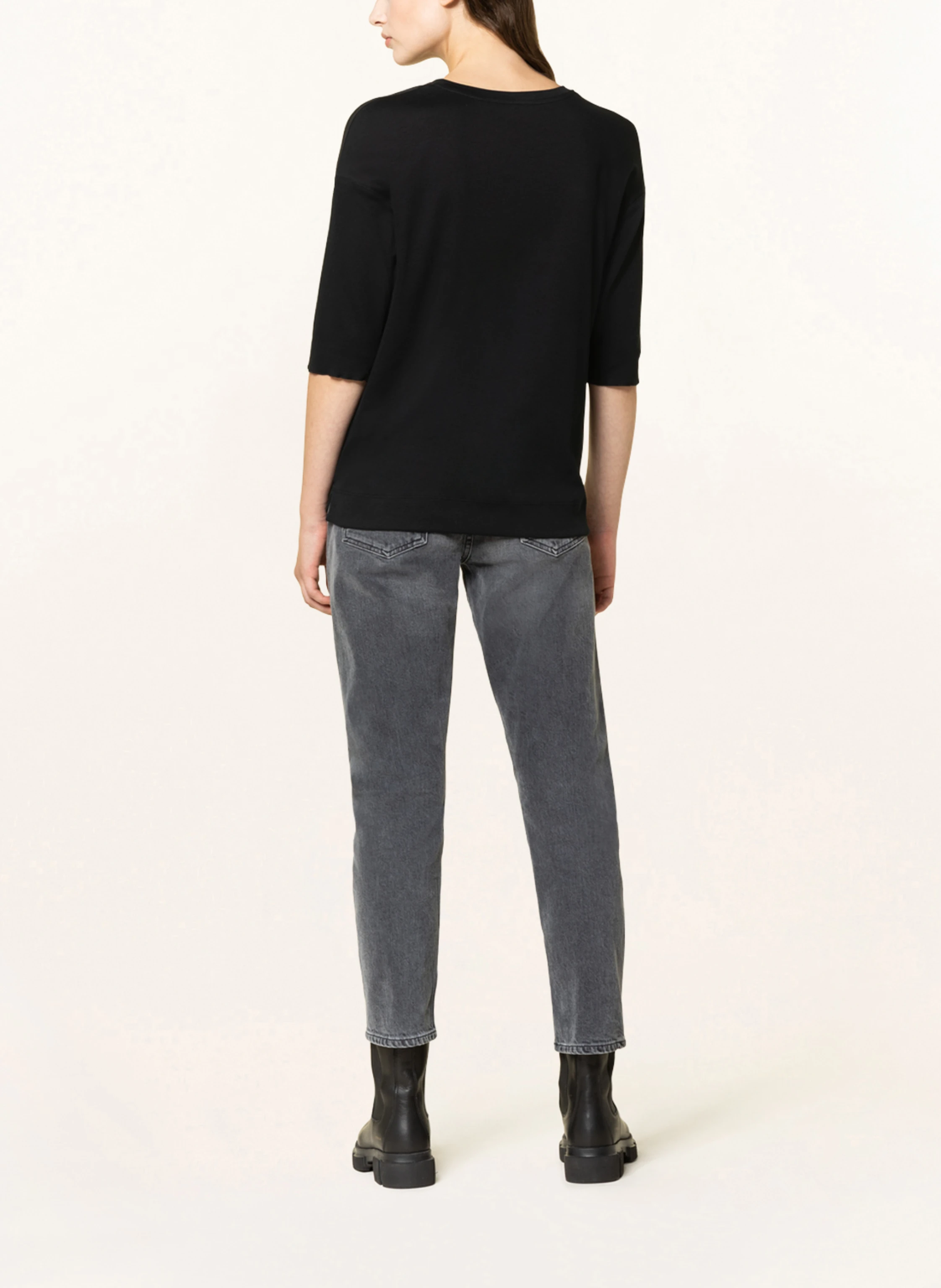 MARC CAIN Blusenshirt mit 3/4-Arm im Materialmix