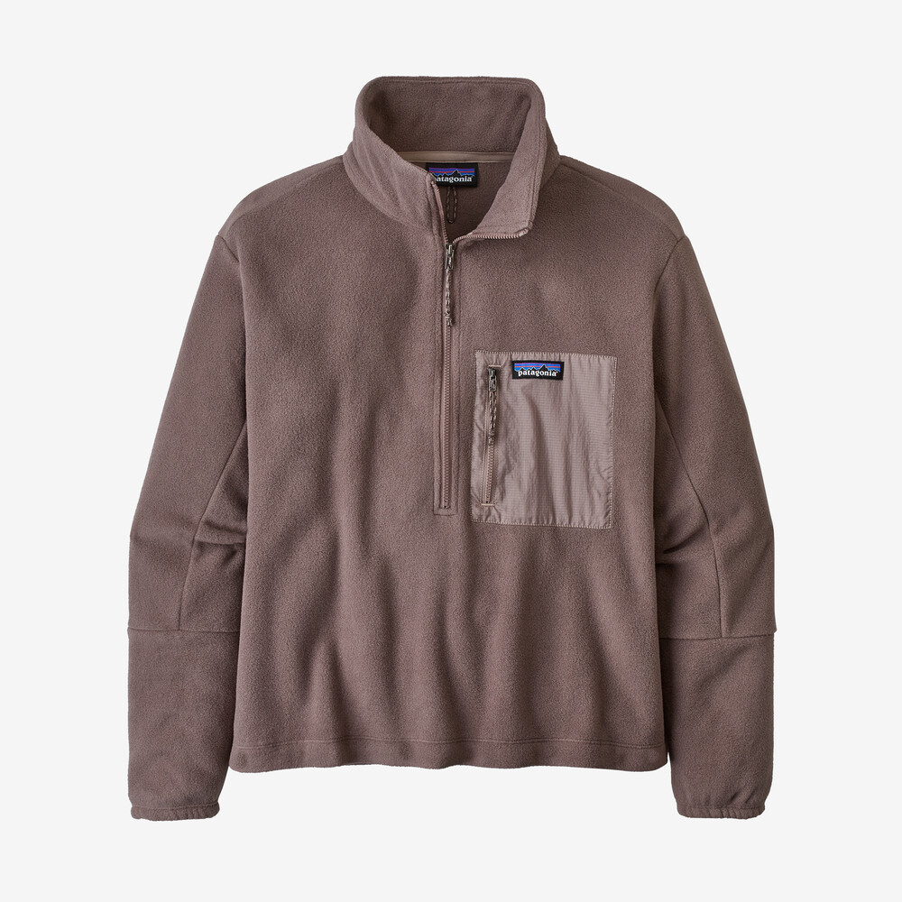 Damen-Fleecepullover von Microdini mit halbem Reißverschluss