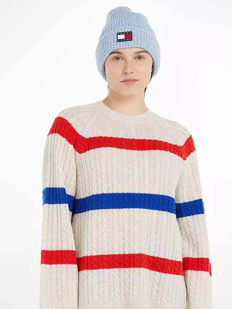 TOMMY JEANS Mütze - Haube hellblau