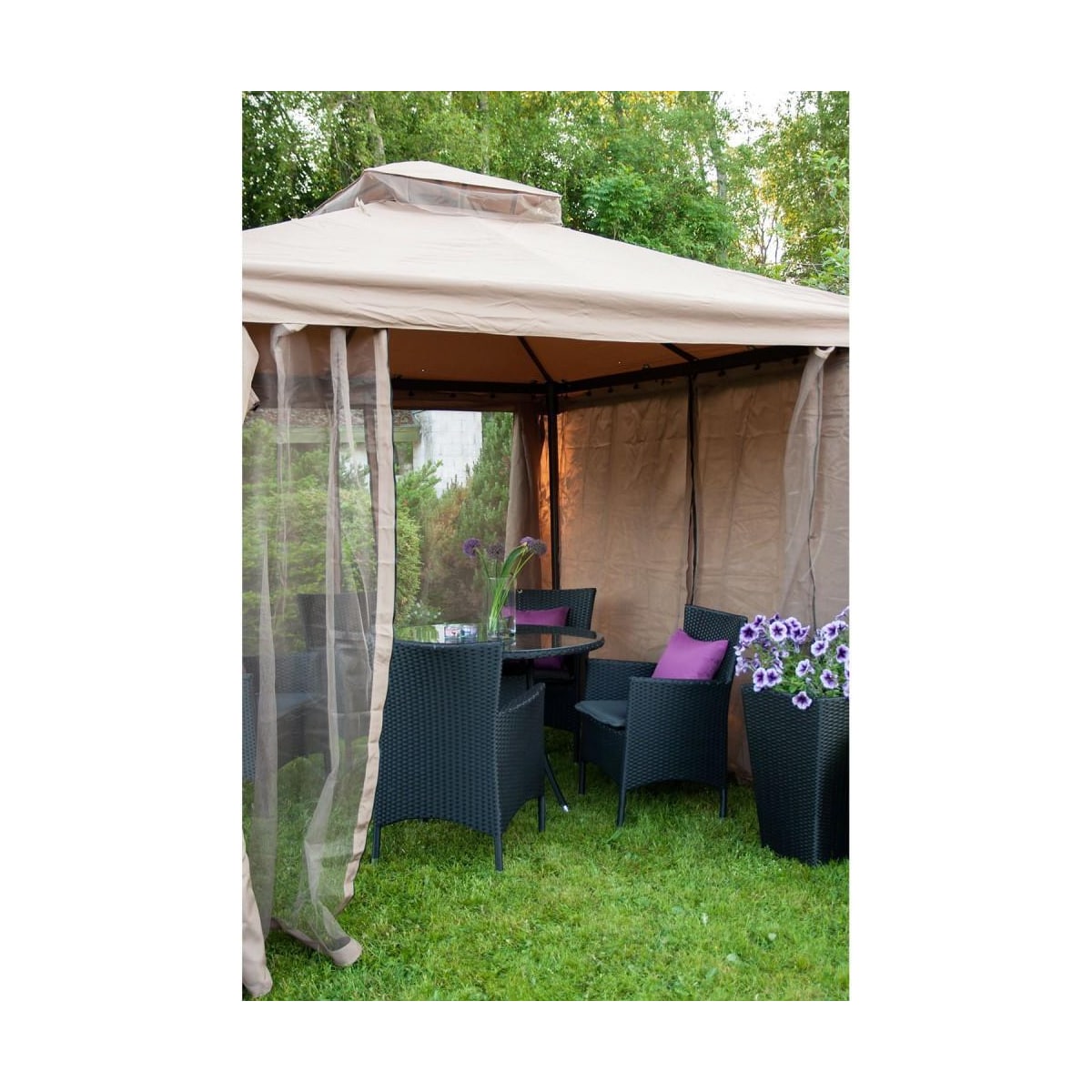 Myggnett til lysthus LEGEND 2,91x3,91m, beige