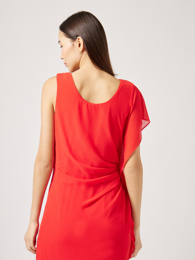 Robe courte asymétrique