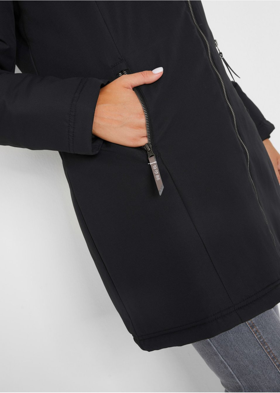 Veste avec fourrure peluche, doublure