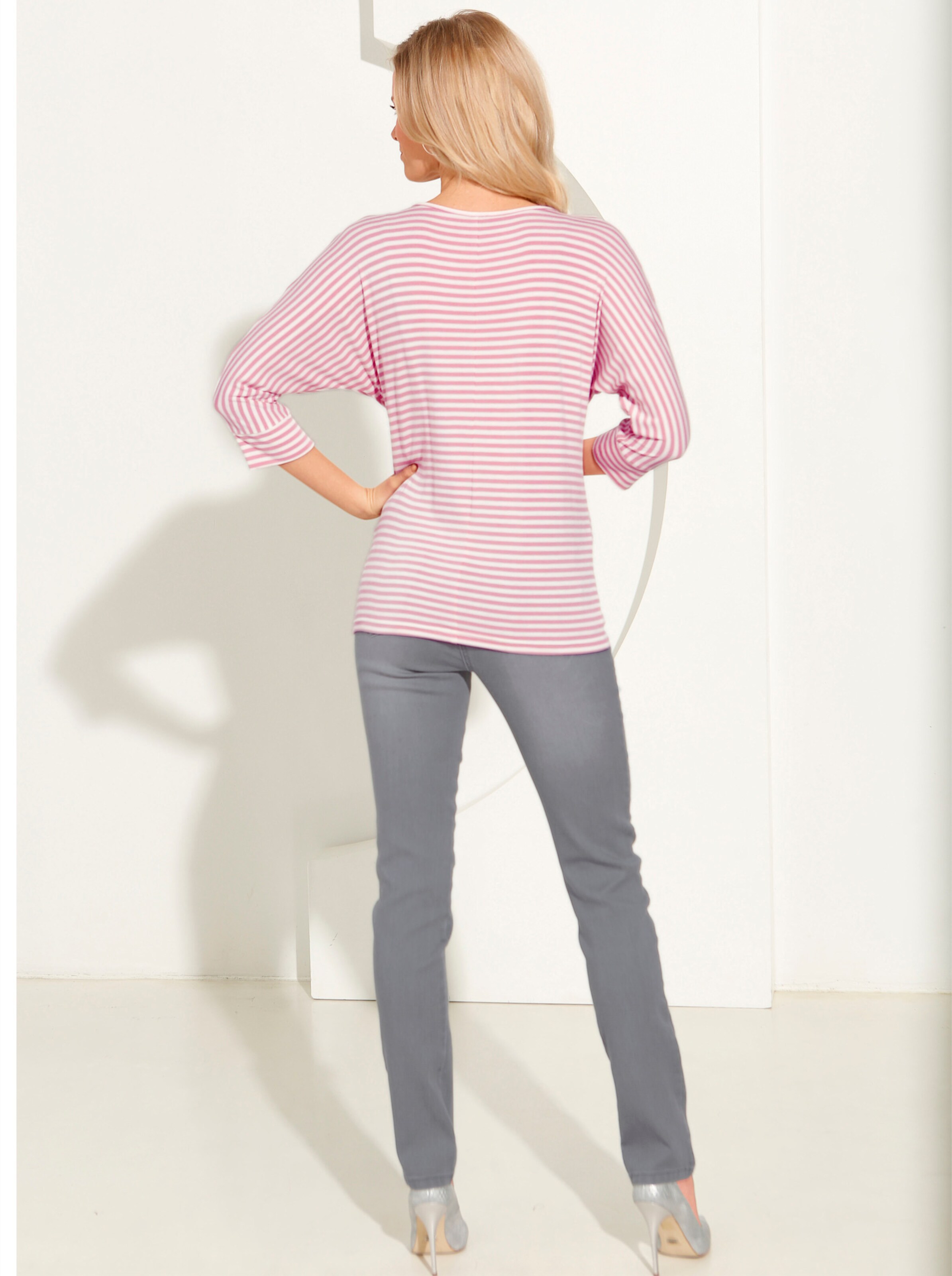 Schlupfjeans in grey-denim