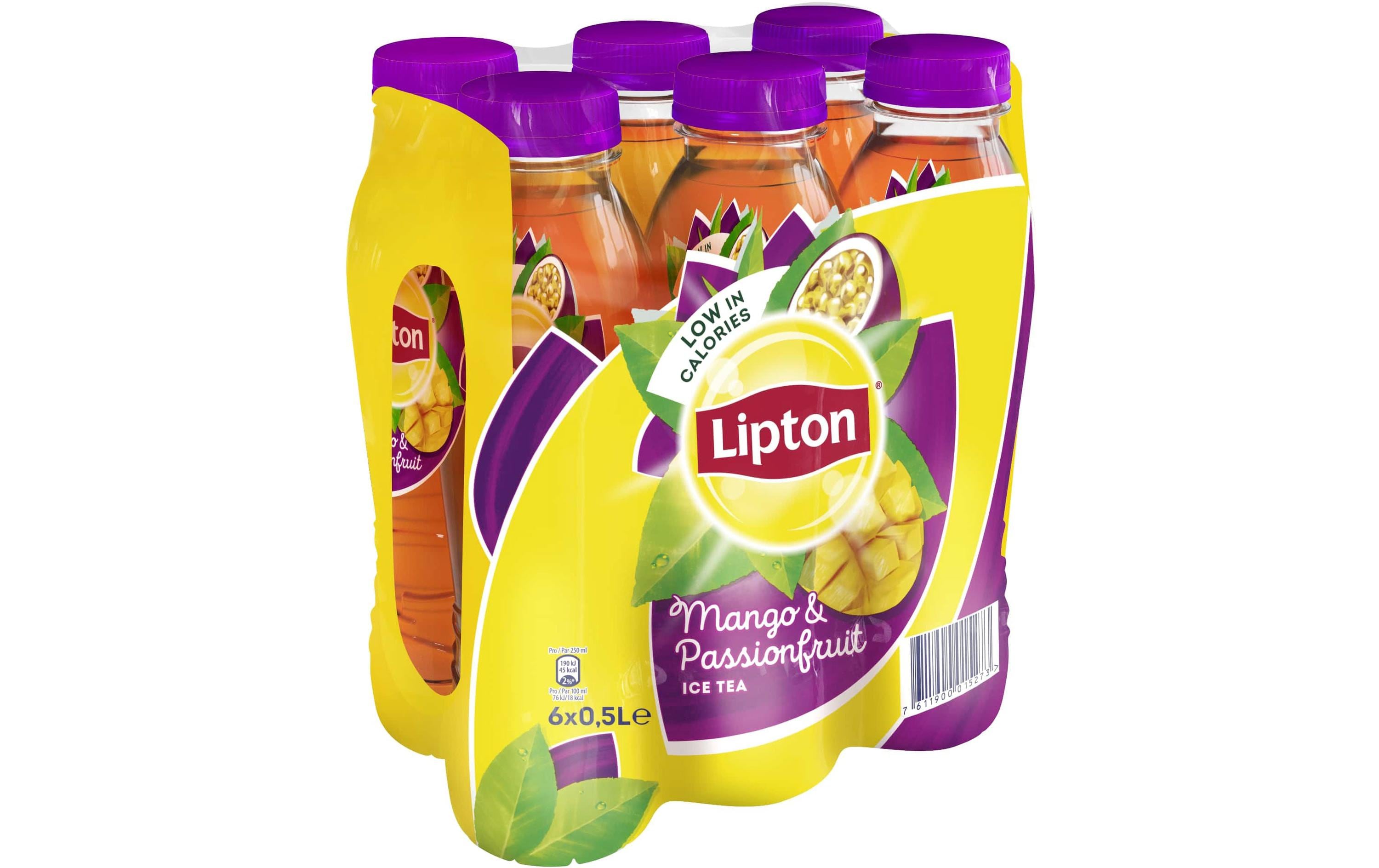 Eistee Mango & Passion Fruit 6 Stück x 0.5 lErfrischendes Teegetränk mit Mango- und Passionsfruchtaroma