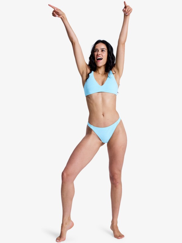 Roxy Palm Dreams Cheeky Bas de bikini culotte brésilienne Bleu Femme