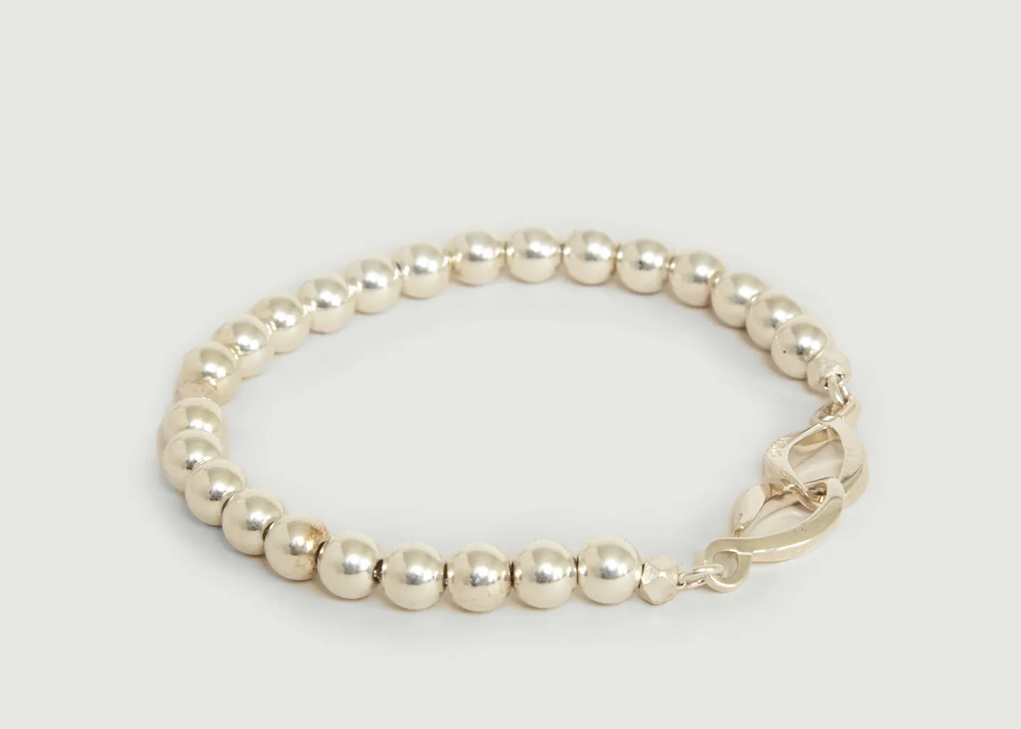 Bracelet Perles Argent 925 et Fermoir Infini Orner