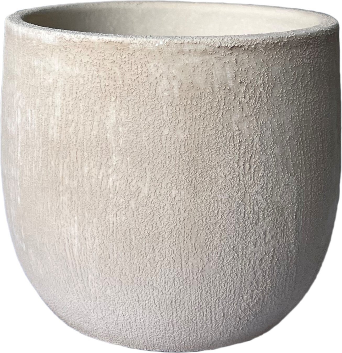 HS bloempot Avion crème D 24 H 22 cm