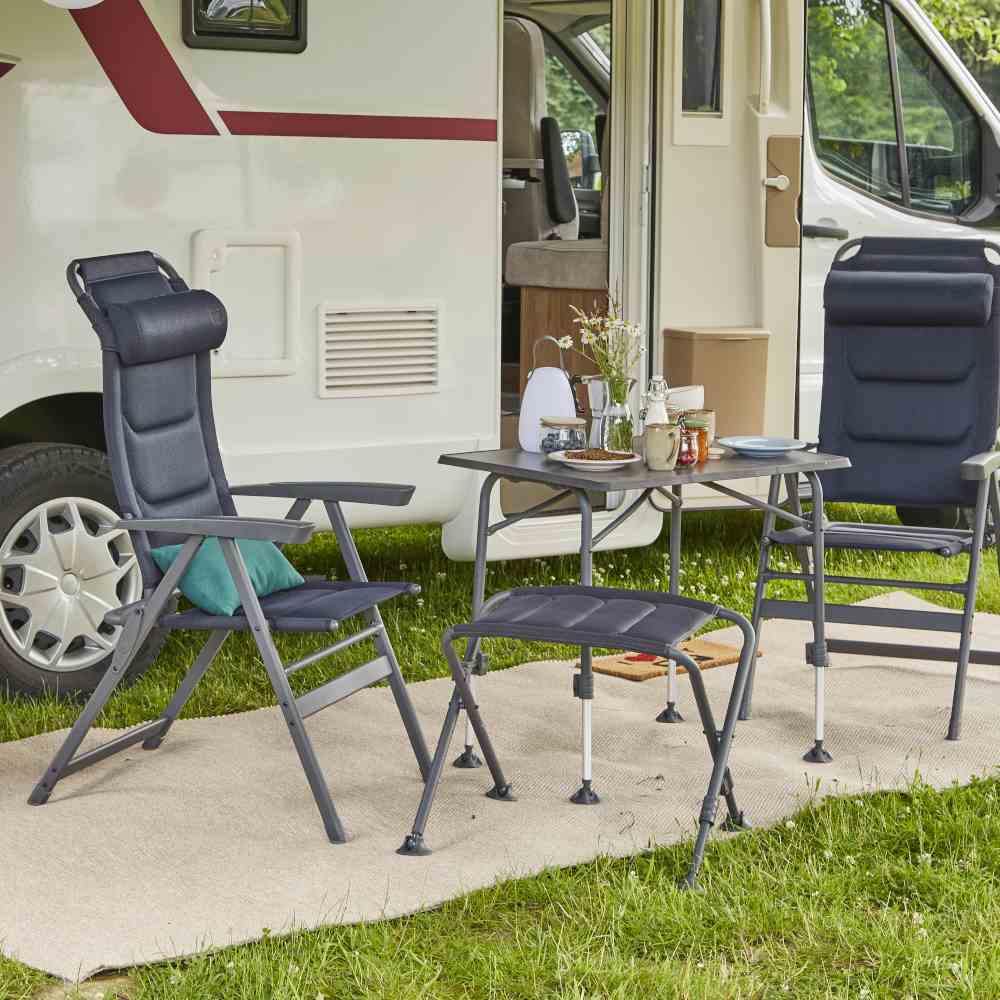 Campingsessel PREMIUM - dunkelblau - klappbar