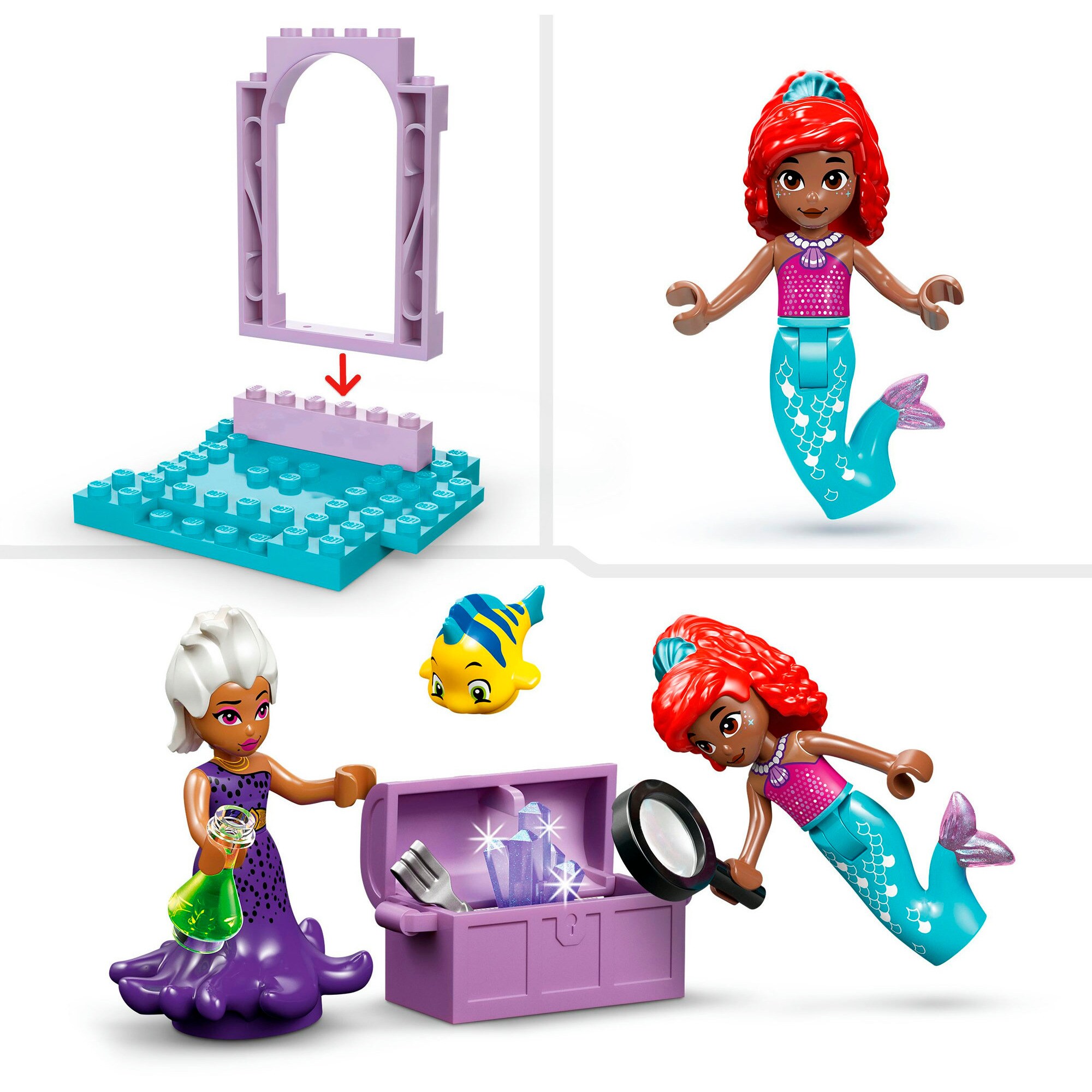 LEGO Konstruktionsspielzeug Disney Princess Arielles Kristallhöhle