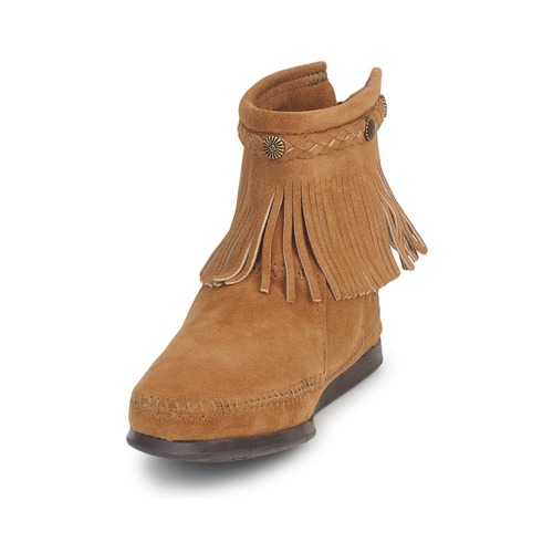 Minnetonka - HI TOP BACK ZIP BOOT - Taupe