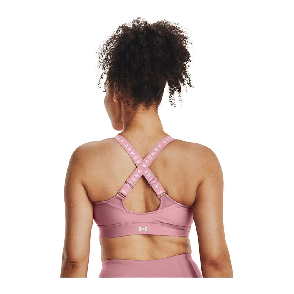 Under Armour UA INFINITY - Brassière Femme pink elixir/white