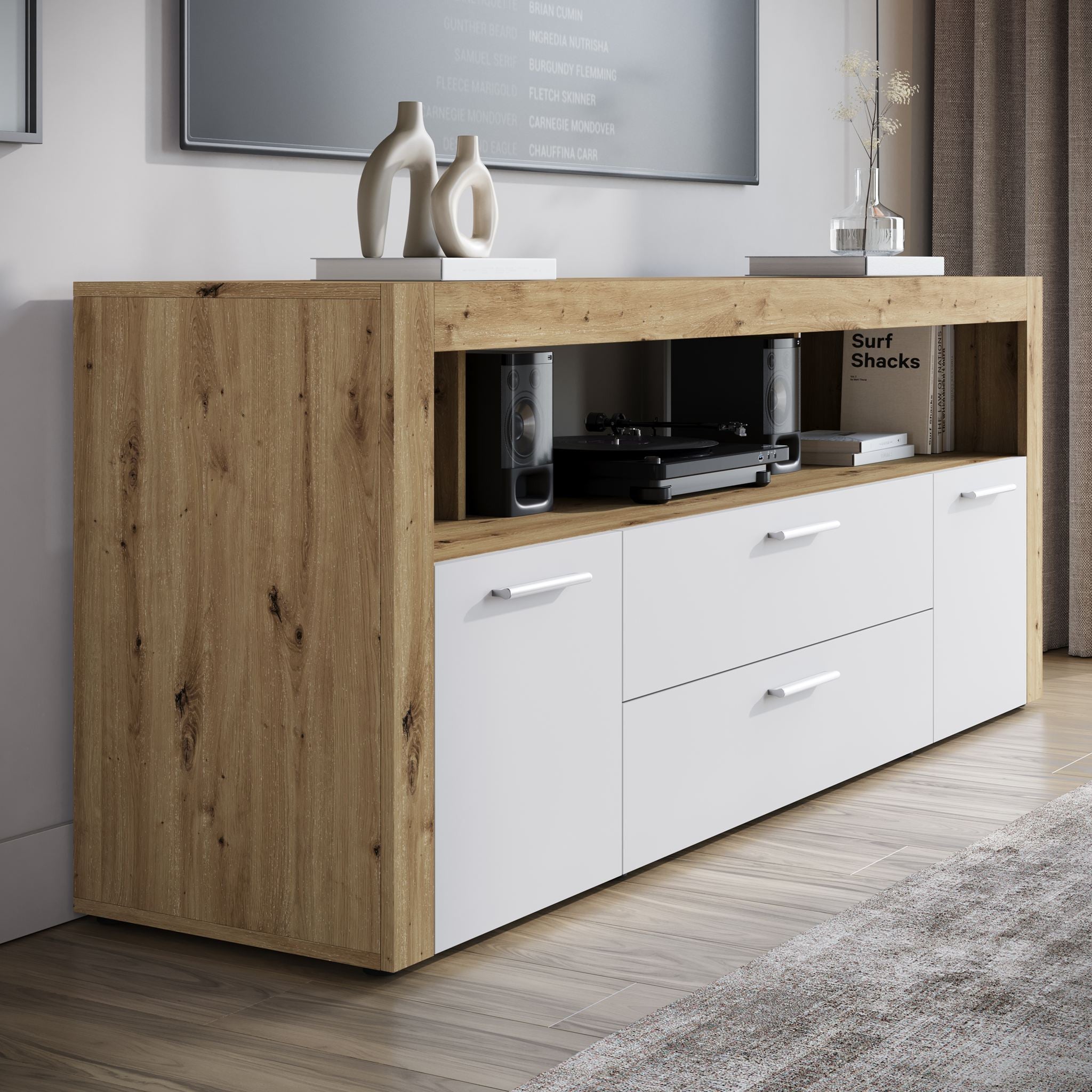 Sharon - TV-Meubel - Wit 2 - 181 cm
