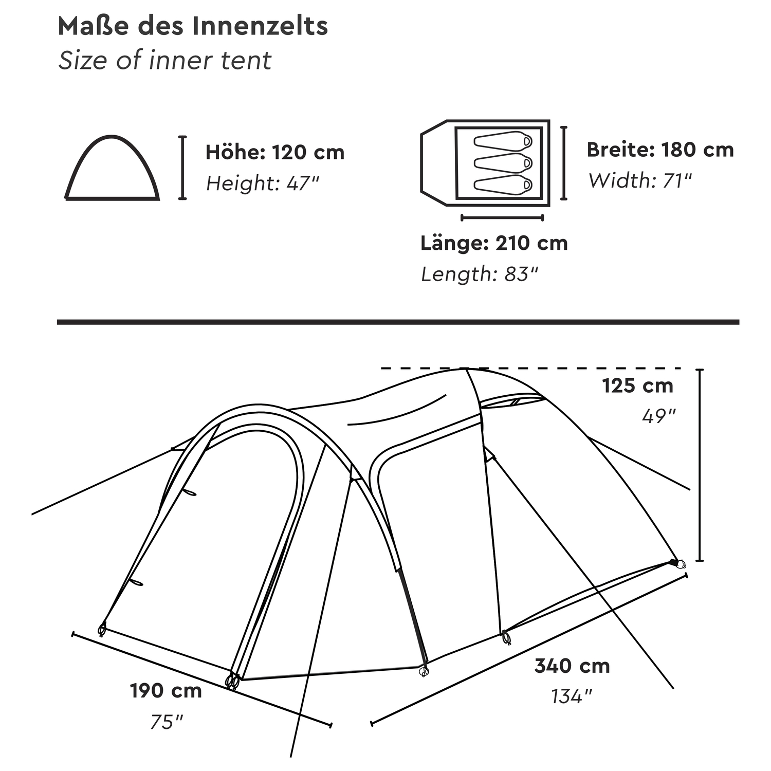 Tambu Akasa 3 koepeltent