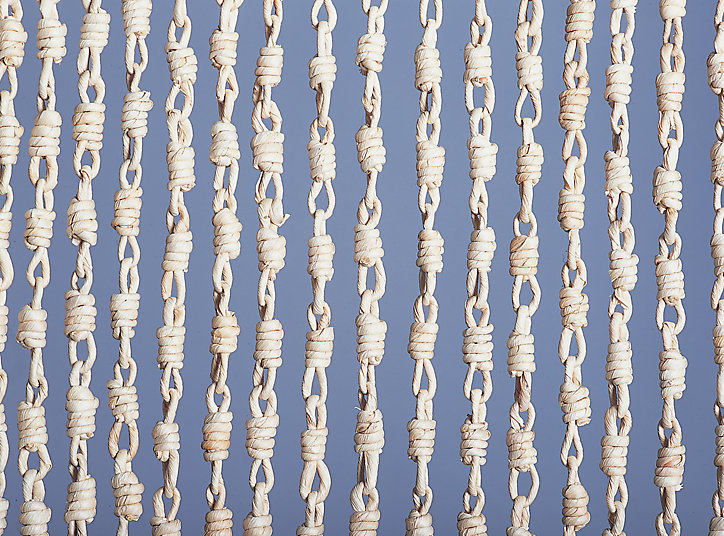 Rideau de porte torsades de maïs midi l.90 x H.200 cm