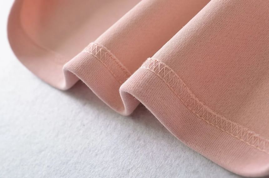 Asiris - Hoge taille effen mini A-lijn rok