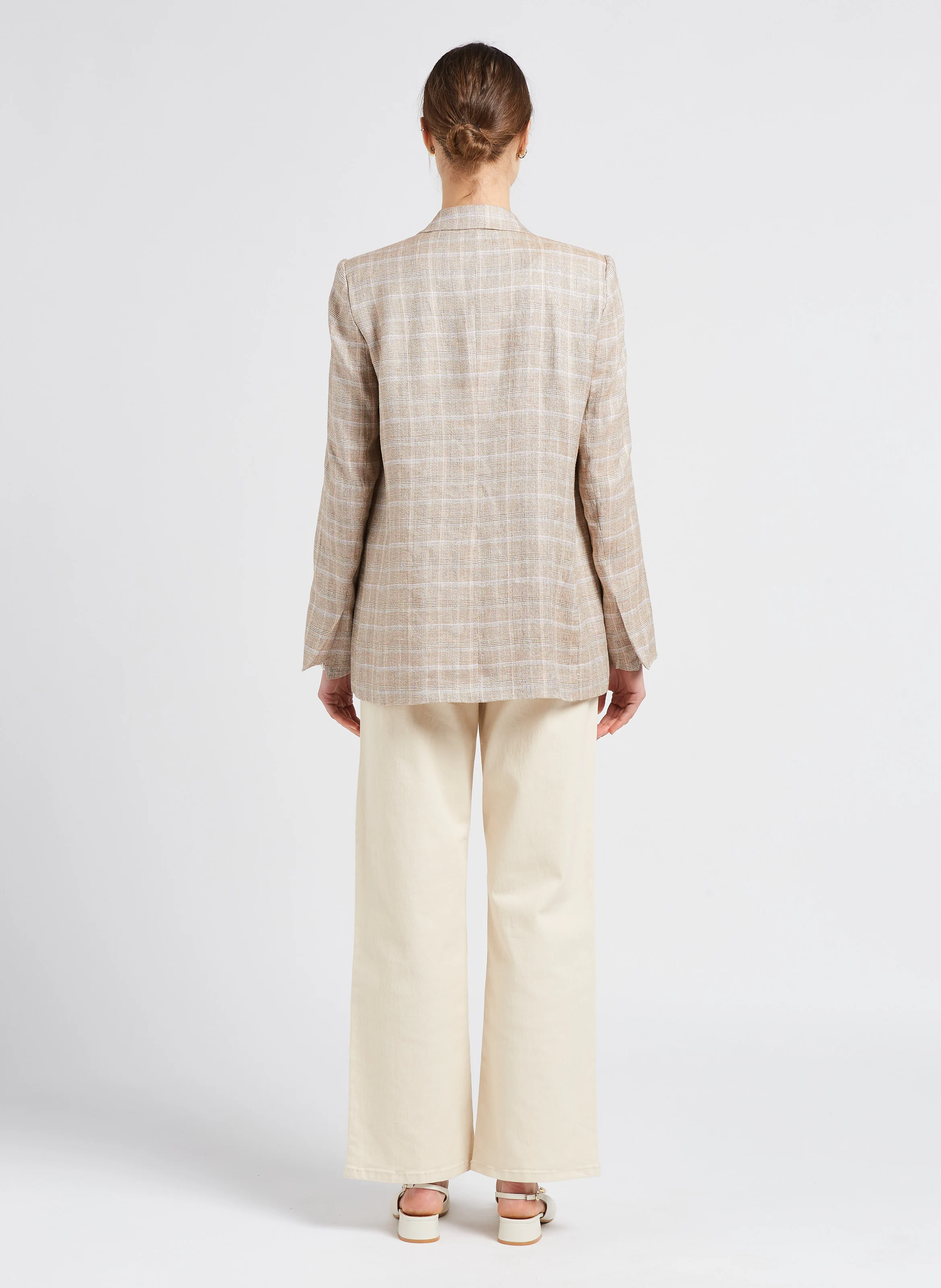 MARINA - Jean large en coton| Beige