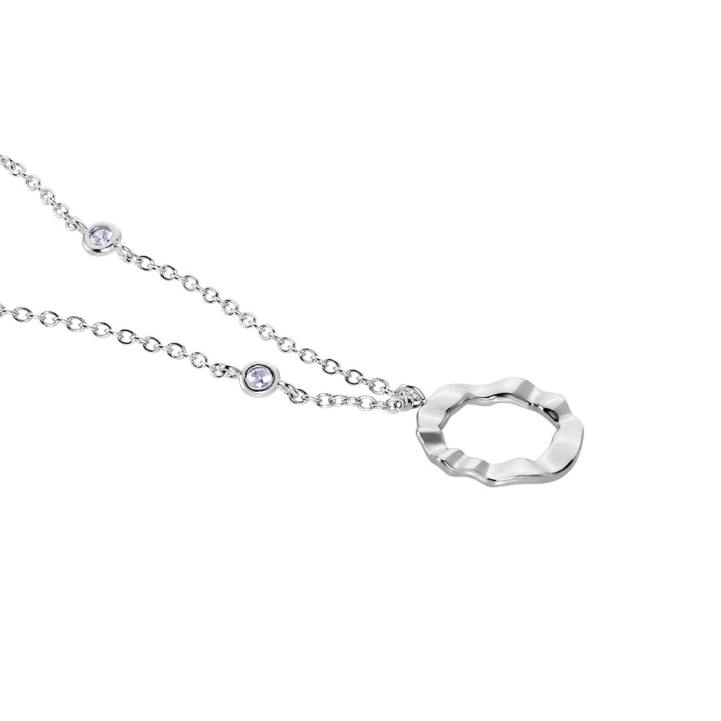Collier Prot Argent Oxyde De Zirconium