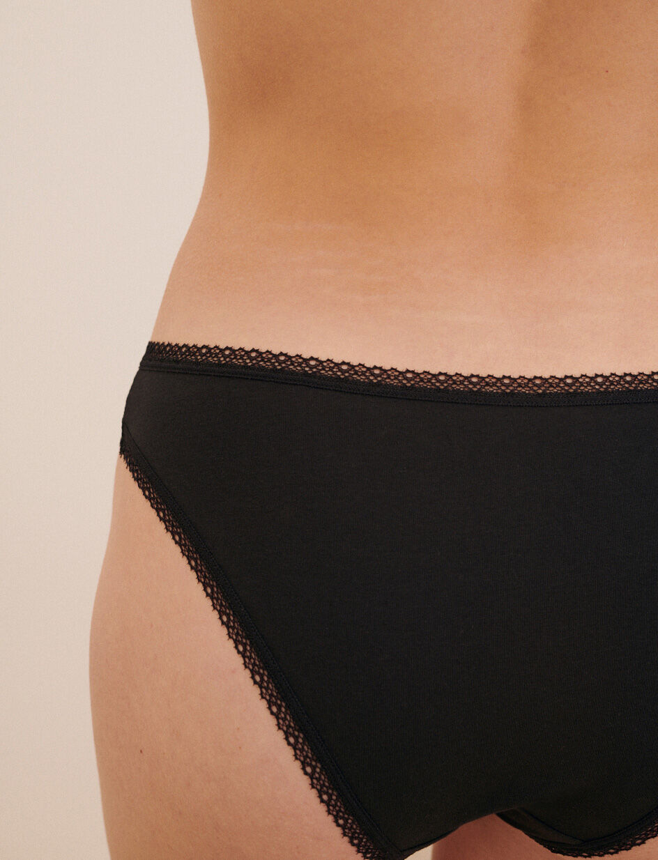 Culotte taille basse - noir