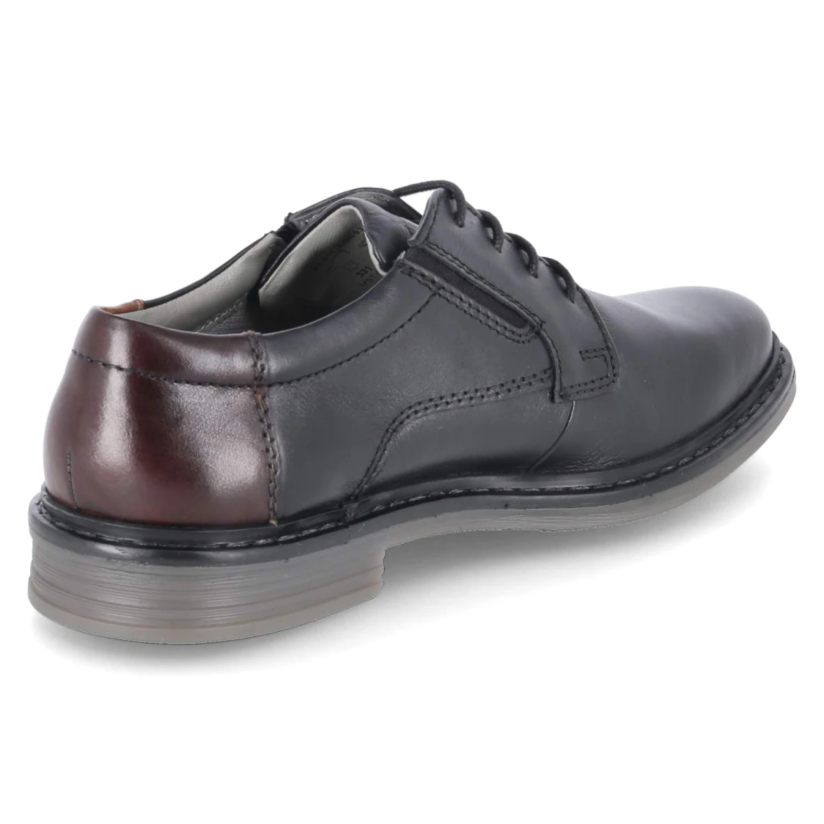BugattiHalbschuhe - black / dark brown