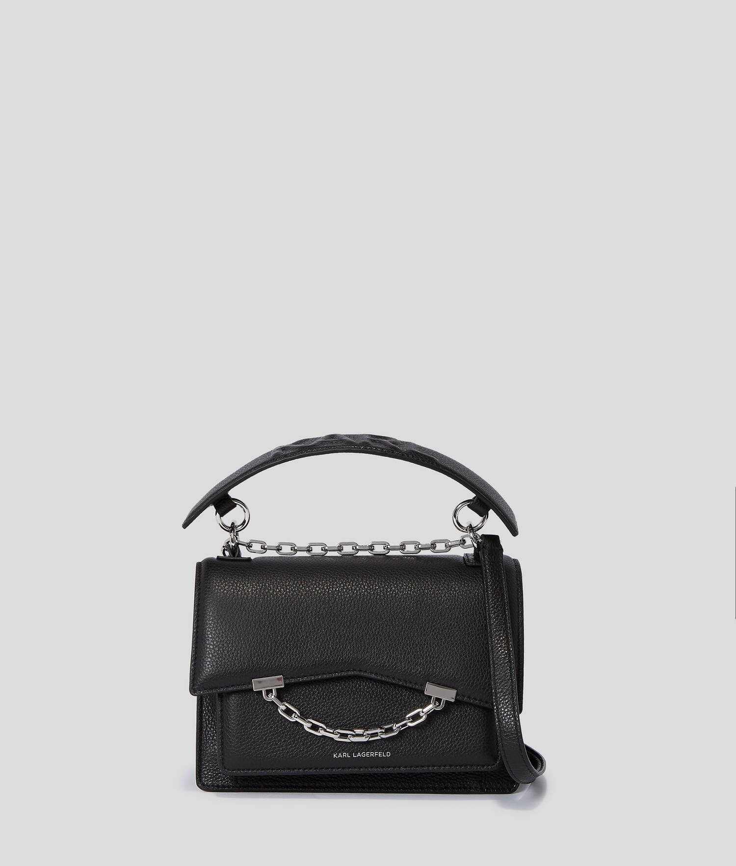 SAC PORTÉ ÉPAULE K/SEVEN EN CUIR GRAINÉ - Noir