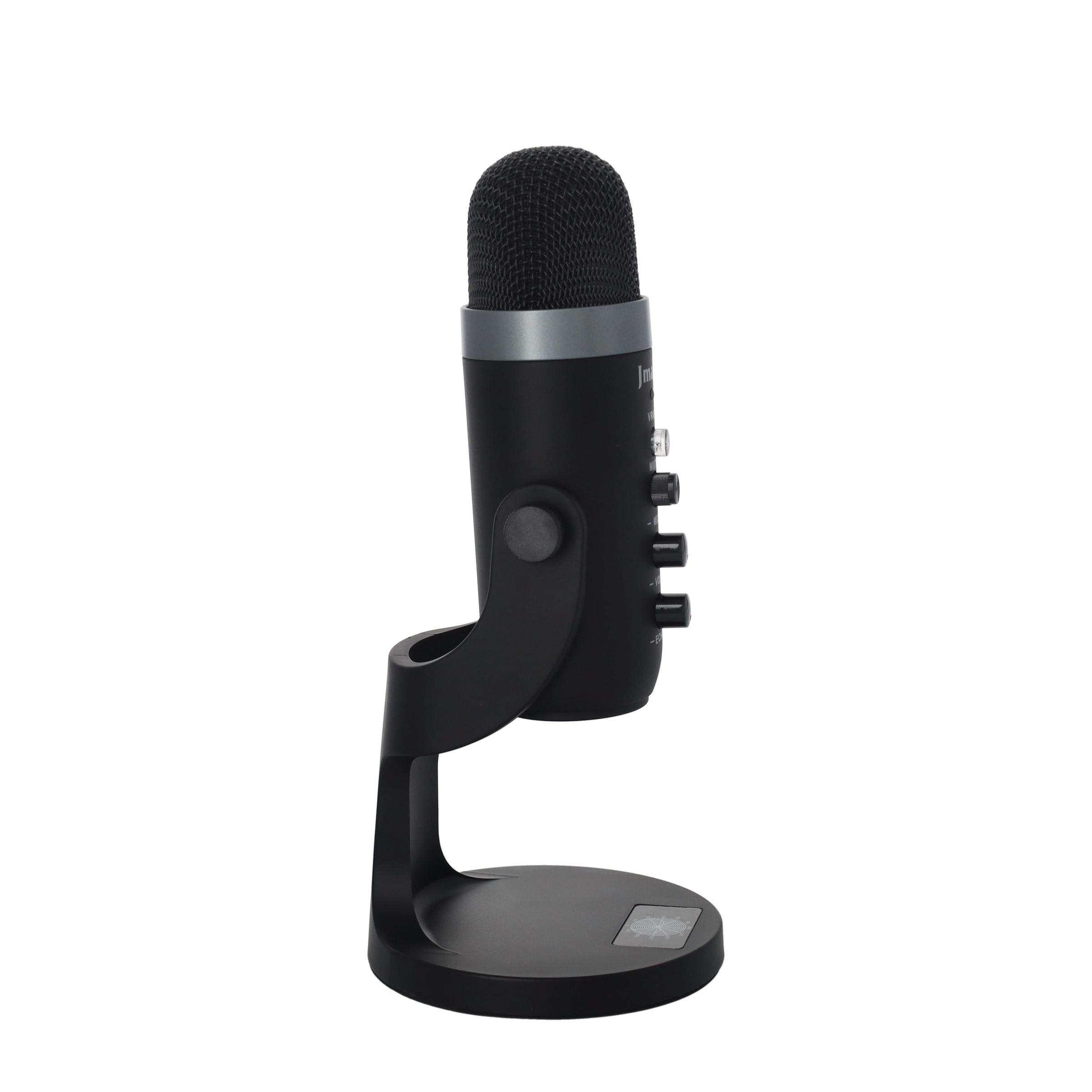 Studio Kondensator USB / 3.5 mm Klinke Mikrofon für Handy / Tablet / Macbook / Laptop / PC - Schwarz