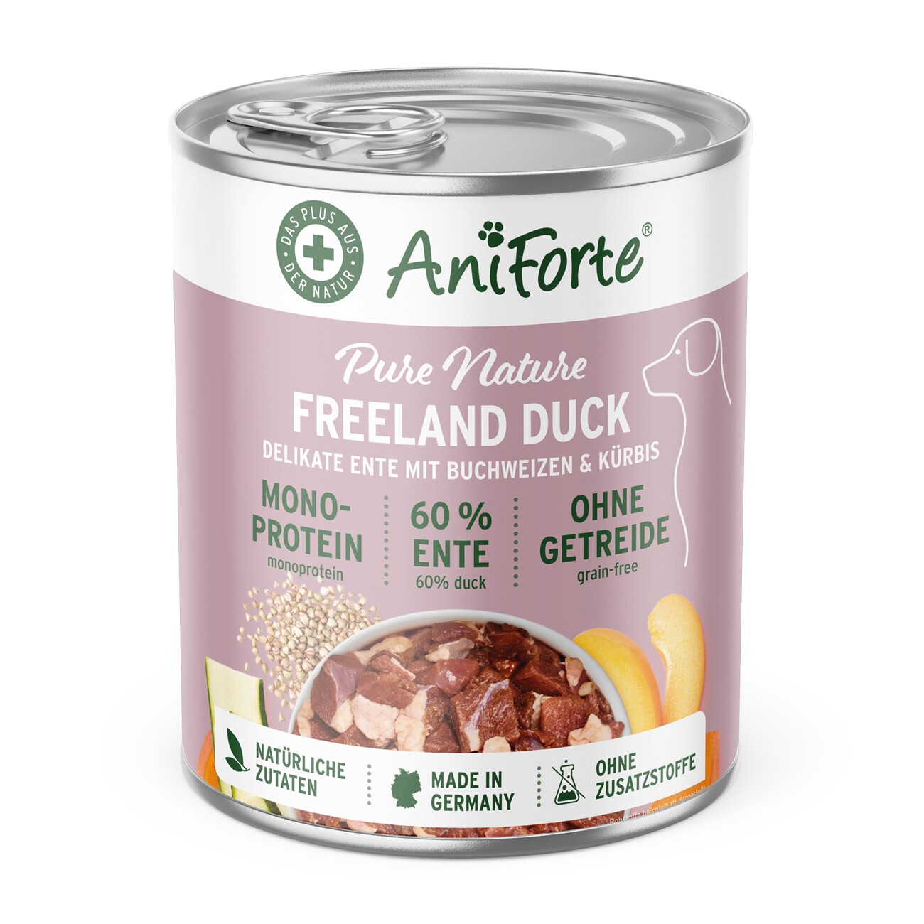 AniForte Nassfutter Ente Freeland Duck 6x400 g