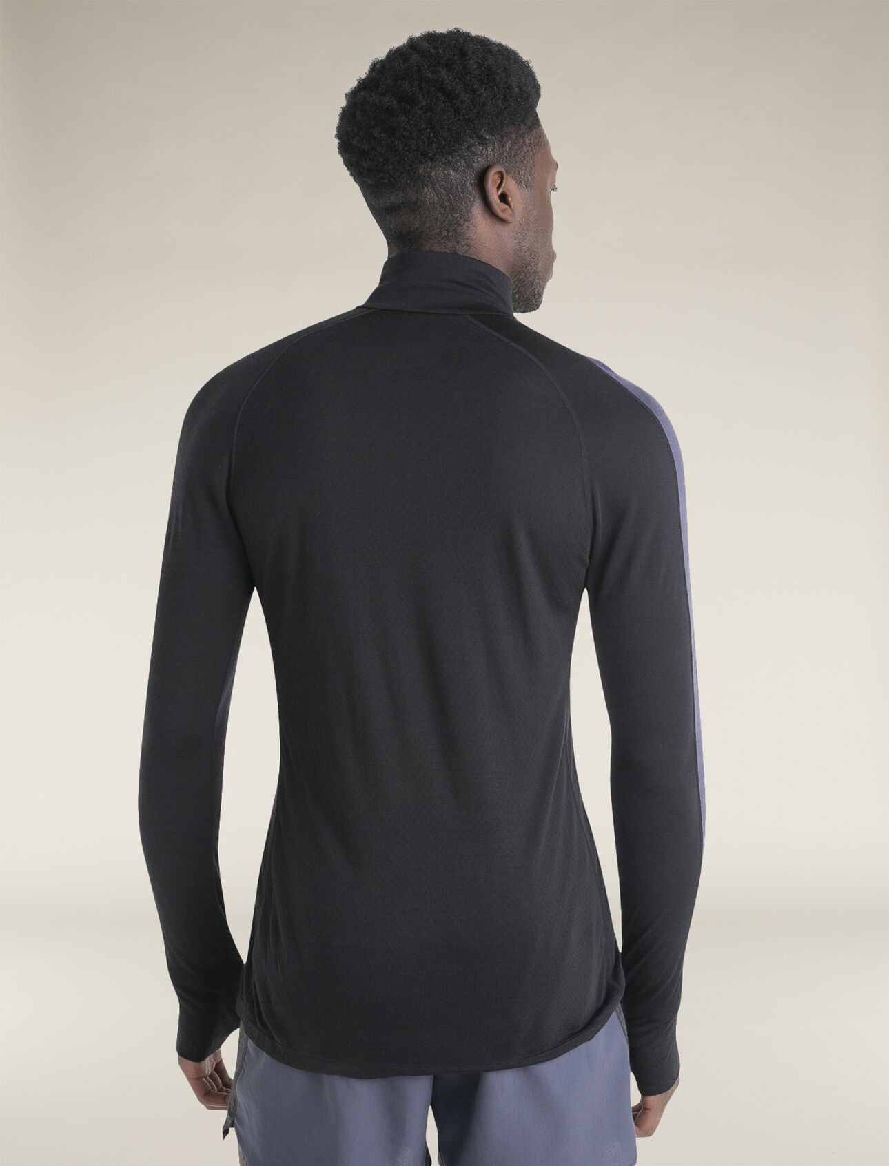 Merino 125 ZoneKnit LS Half Zip Herre Black/Graphite