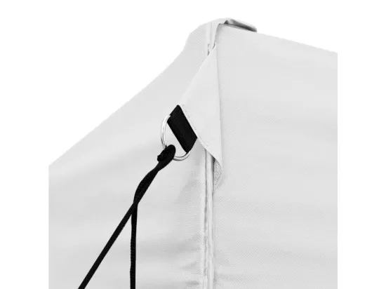 Tente de réception pliable professionnelle 3x6 m Acier Blanc