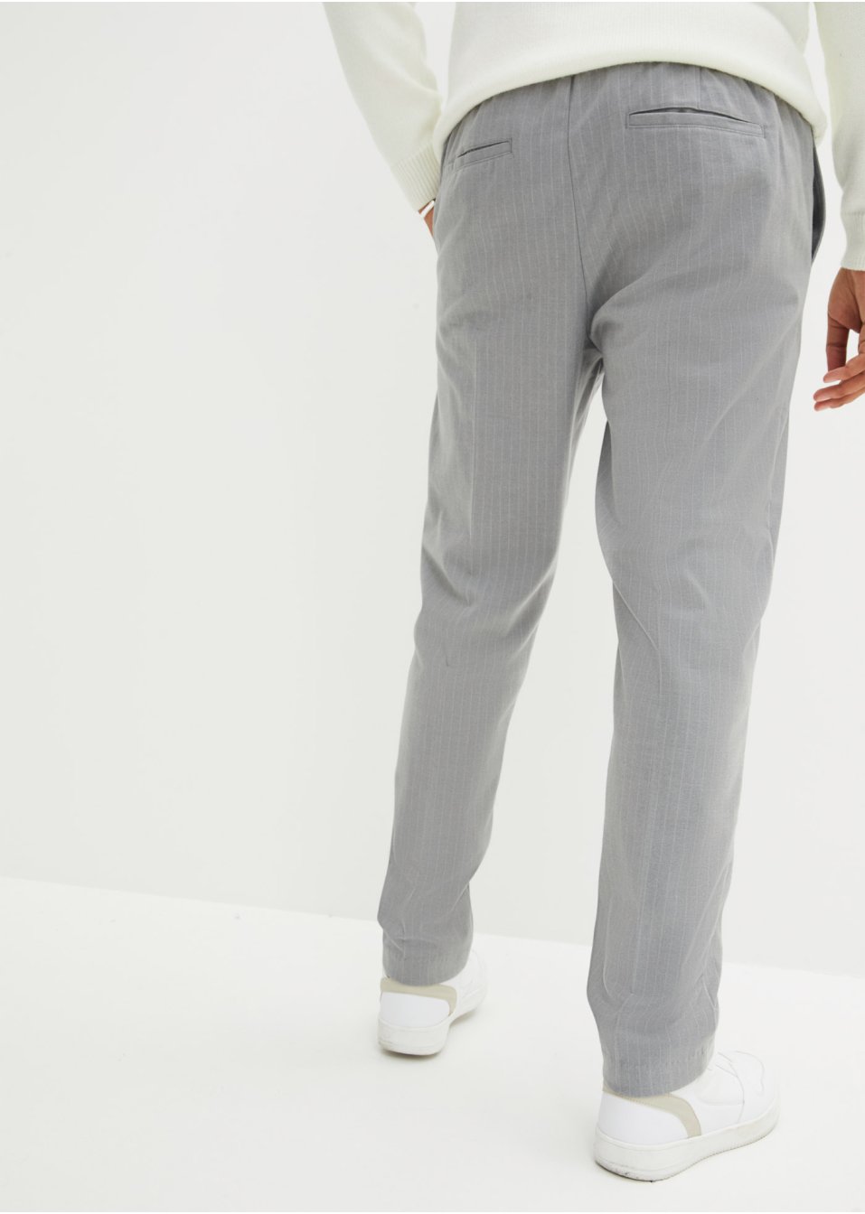 Pantalon chino à fines rayures, Regular Fit