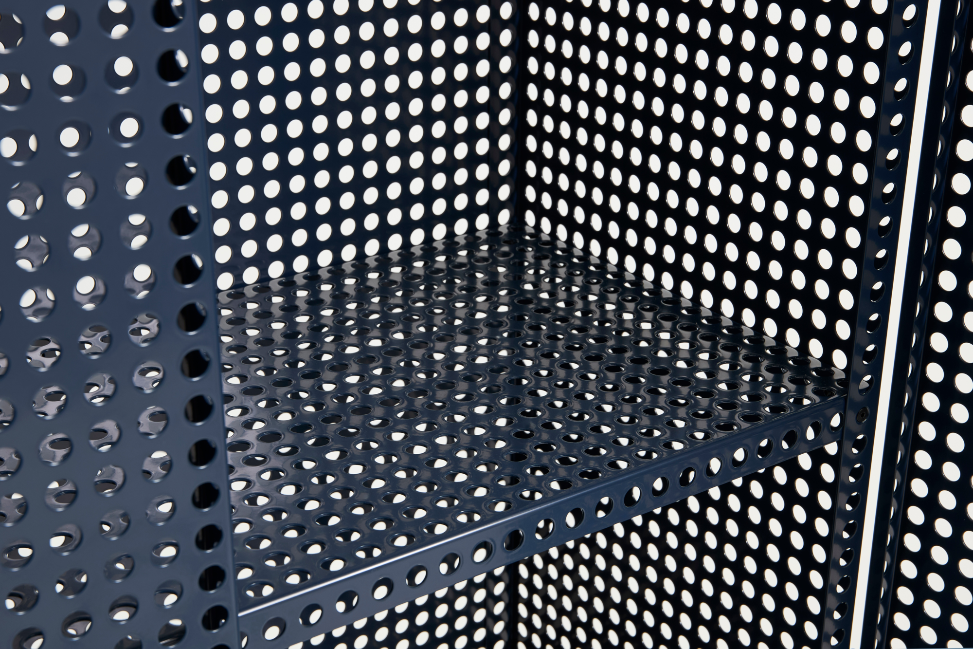 Wandkast Perforated Cabinet Floor L steel blue