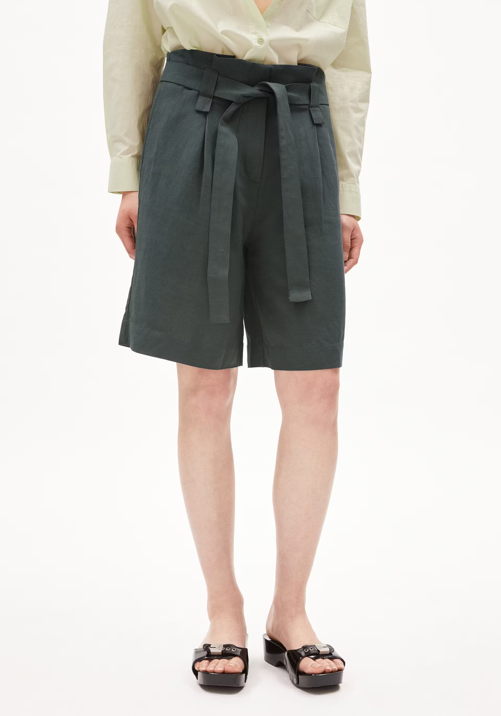 Armedangels Shorts Mirenaa Lino Space Steel