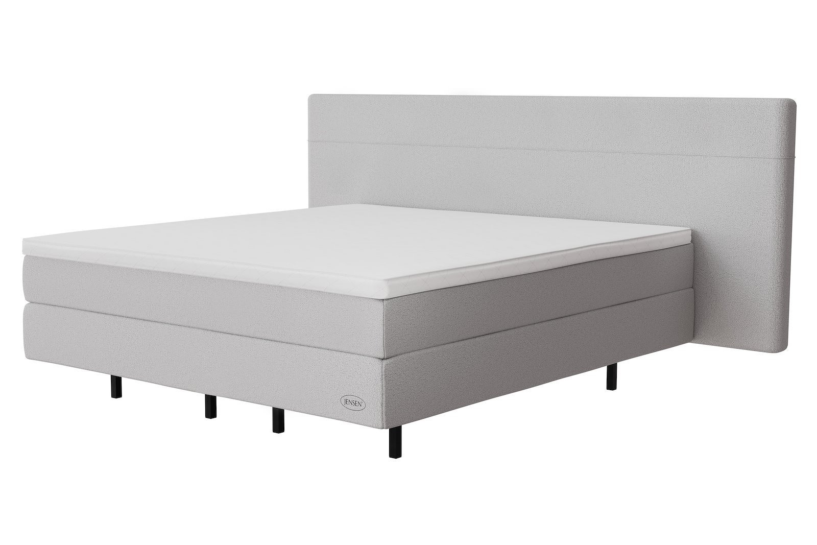 Opal Exact kontinental Tekstil 186 lys grå, 2 Exact, ekstra fast/ekstra fast, seamless, Sleep III overmadrass og Flying Optics 18 cm