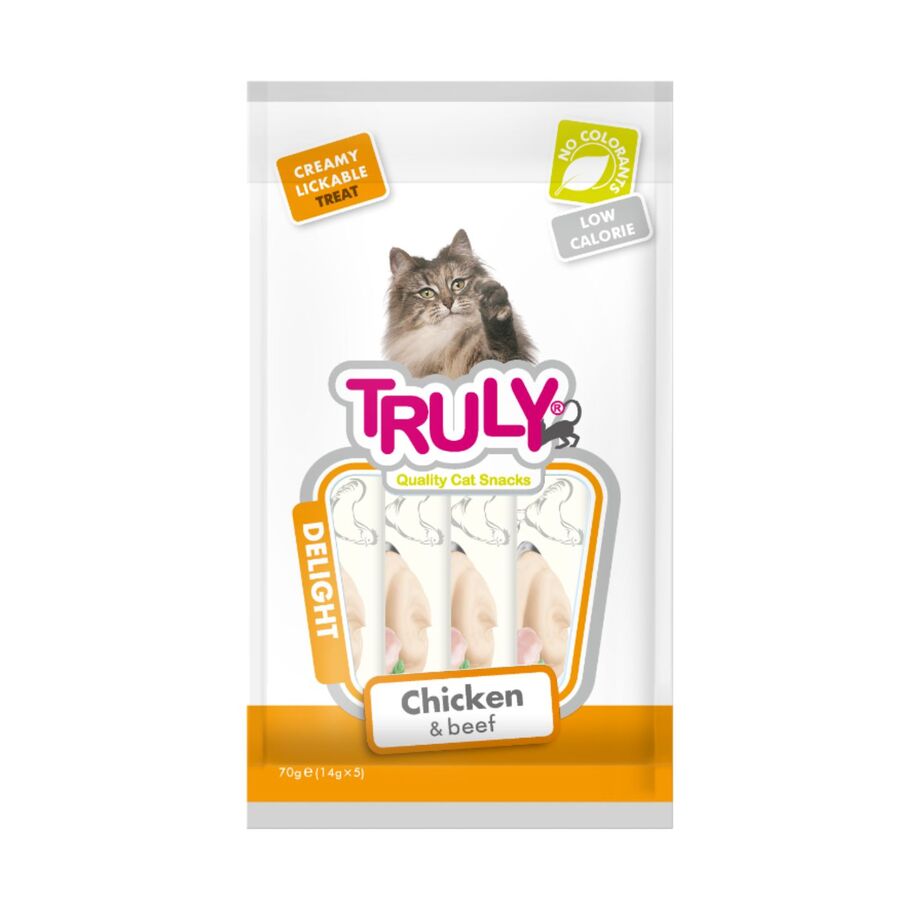 CREME DE CATARRO TRULY CAT COM FRANGO E CARNE 70G