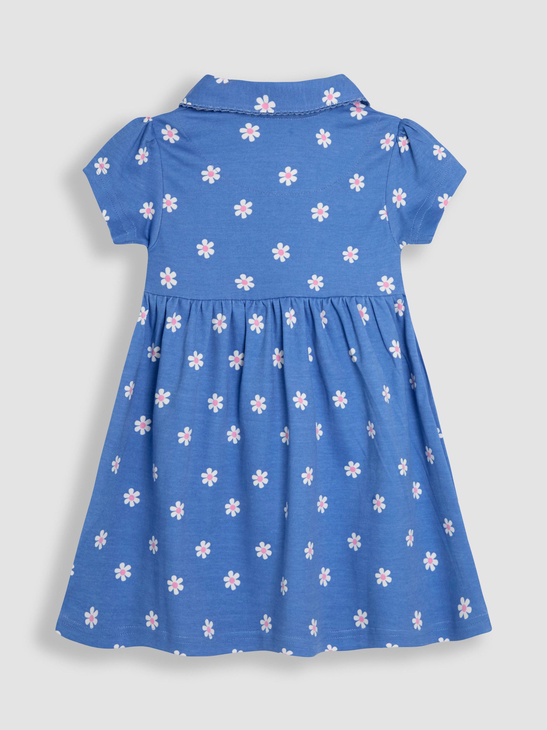 JoJo Maman Bébé Peppa Pig applicatie jurk met knopen aan de voorkant van 100% katoen